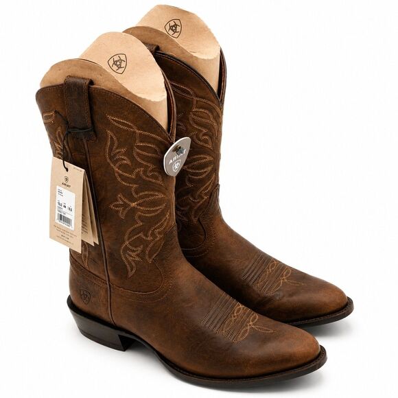 Ariat® Maverick Western Boots Loco Brown 10061155 ATS Almond Toe Men’s 10.5D main image 10